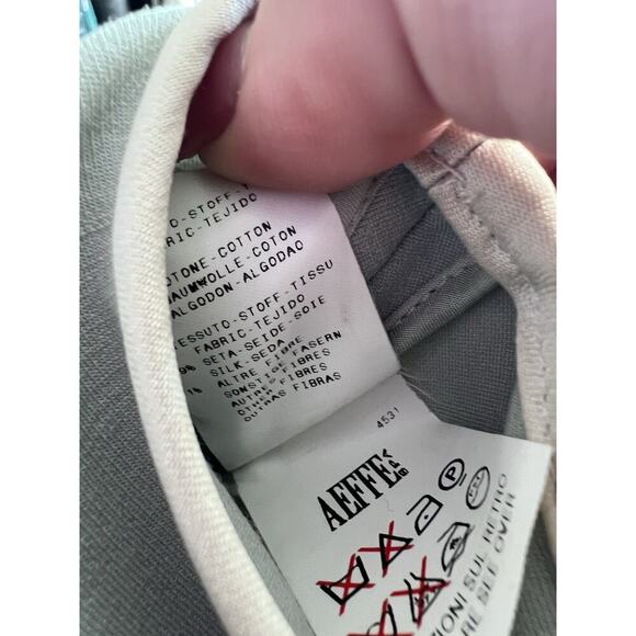 Narciso Rodriguez Sage Green Wool Shift Midi Dress Contrast Piping Size 4 EU 40 - Picture 10 of 15